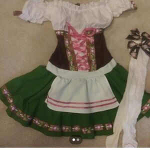 Oktoberfest, Beer Wench, Gretchen COSTUME OUTFIT DRESS